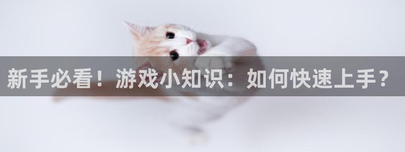 奇亿娱乐注册账号：新手必看！游戏小知识：如何快速上手？